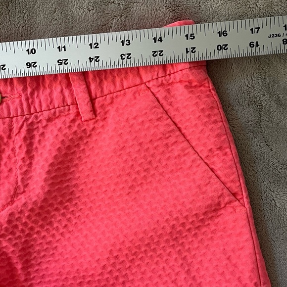 LILY PULITZER CALLAHAN JACQUARD SHORTS Coral SIZE 2 Summer Preppy Academia - Picture 10 of 12